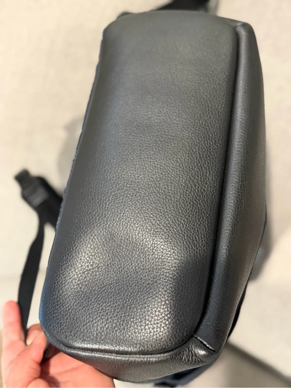 Burberry Navy Backpack with London Patch Motifs